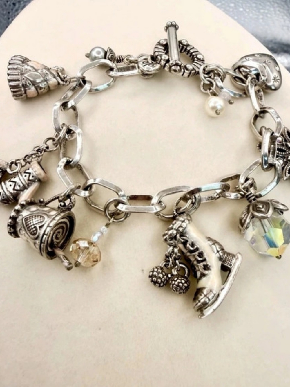 Brighton Silver-Tone Charm Bracelet